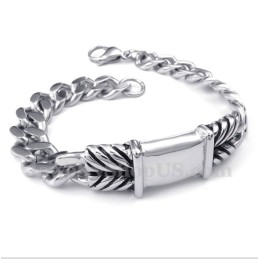 Pulseira Masculina De Titânio Fundido