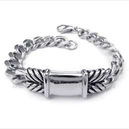 Pulseira Masculina De Titânio Fundido