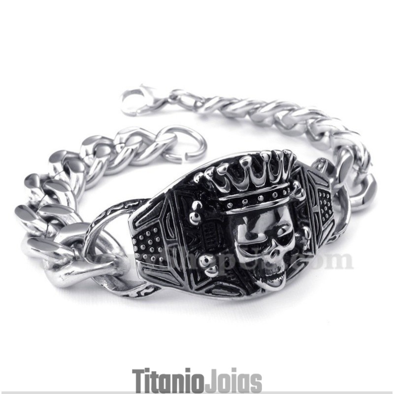 Pulseira Masculina De Titânio Fundido