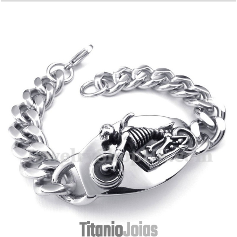 Pulseira Masculina De Titânio Fundido Pulseira Masculina De Titânio Fundido