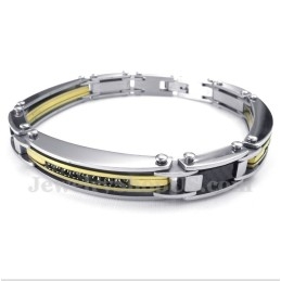 Pulseira Masculina De Titânio Com Diamantes