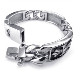 Pulseira Masculina De Titânio Fundido