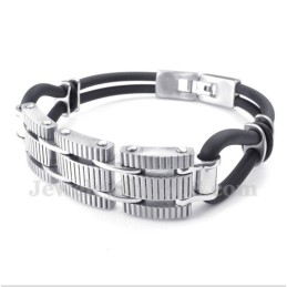 Pulseira De Borracha De Titânio Masculina