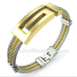 Pulseira De Cabo De Titânio Masculina