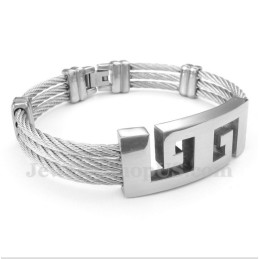 Pulseira De Cabo De Titânio Masculina