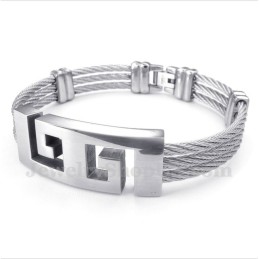 Pulseira De Cabo De Titânio Masculina