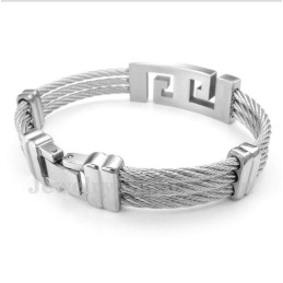 Pulseira De Cabo De Titânio Masculina