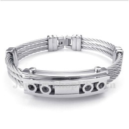 Pulseira De Cabo De Titânio Masculina