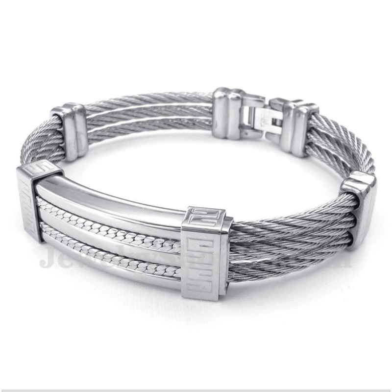 Pulseira De Cabo De Titânio Masculina Pulseira De Cabo De Titânio Masculina