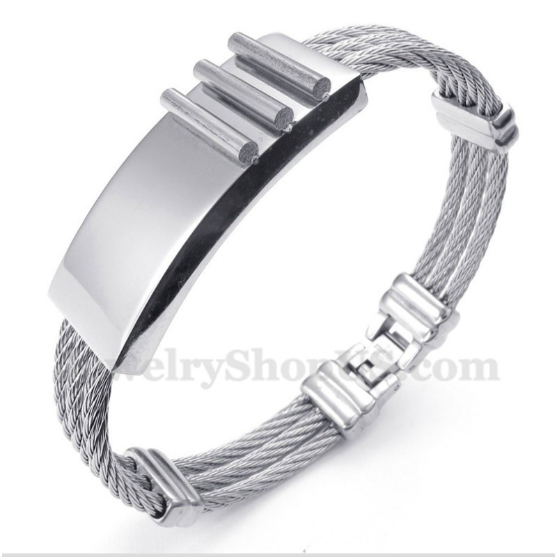 Pulseira De Cabo De Titânio Masculina Pulseira De Cabo De Titânio Masculina
