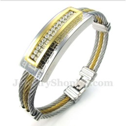 Pulseira Masculina De Titânio Com Padrão Grego Meandro