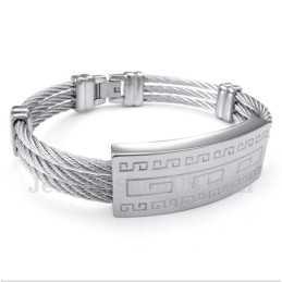 Pulseira De Cabo De Titânio Masculina