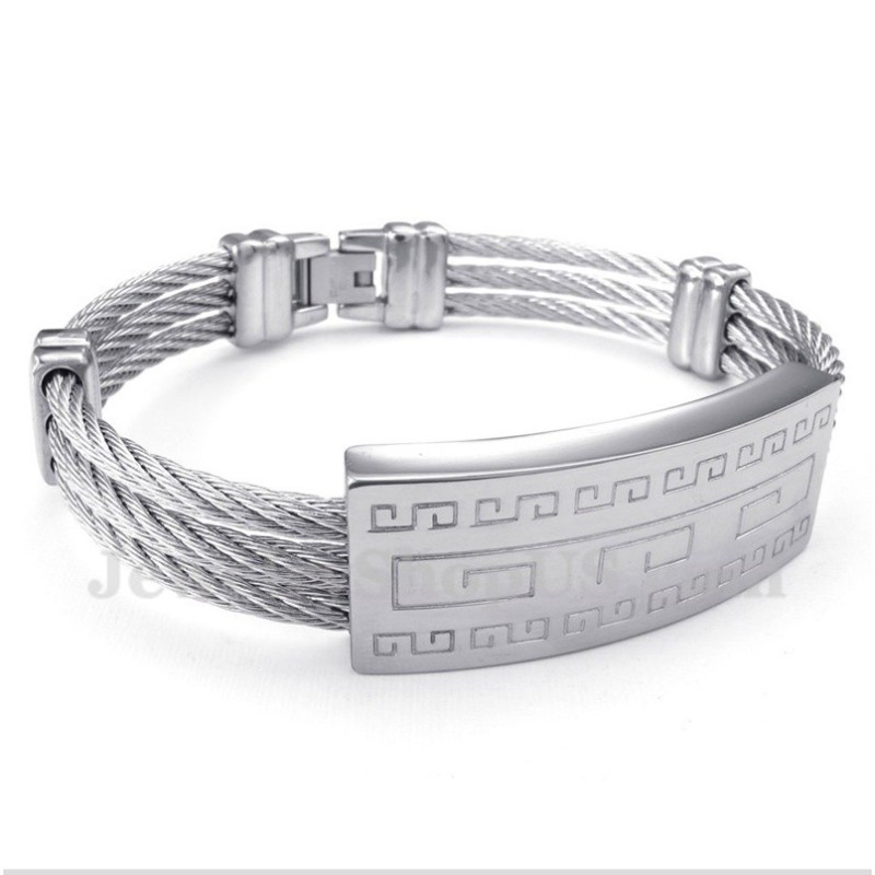 Pulseira De Cabo De Titânio Masculina Pulseira De Cabo De Titânio Masculina