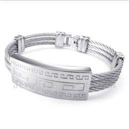 Pulseira De Cabo De Titânio Masculina