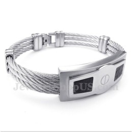 Pulseira De Cabo De Titânio Masculina