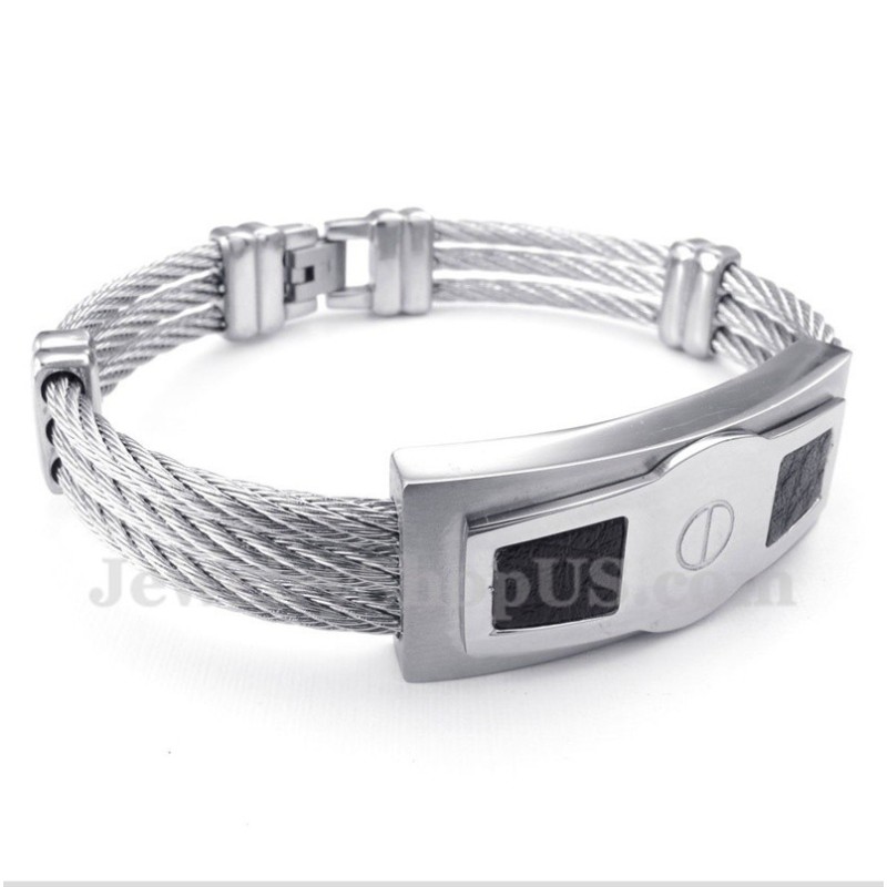 Pulseira De Cabo De Titânio Masculina Pulseira De Cabo De Titânio Masculina
