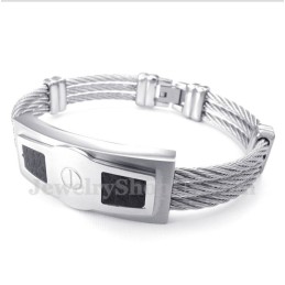 Pulseira De Cabo De Titânio Masculina