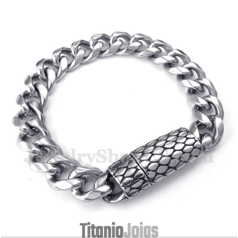Pulseira Masculina De Ímã De Titânio