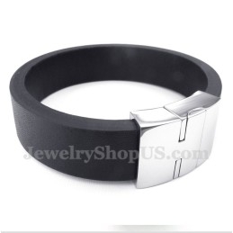 Pulseira Magnética De Couro Masculina