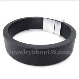 Pulseira Magnética De Couro Masculina