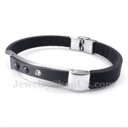 Pulseira De Borracha De Titânio Masculina
