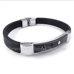 Pulseira De Borracha De Titânio Masculina