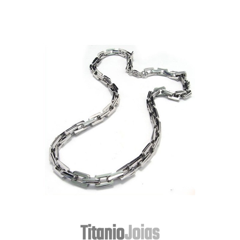 Colar De Corrente Slubby De Titânio De 20,1 Polegadas 8076