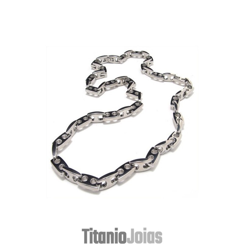 Colar De Corrente De Âncora De Titânio De 20,1 Polegadas 8083