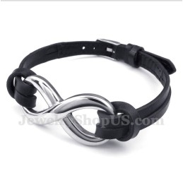 Pulseira Masculina De Couro De Titânio