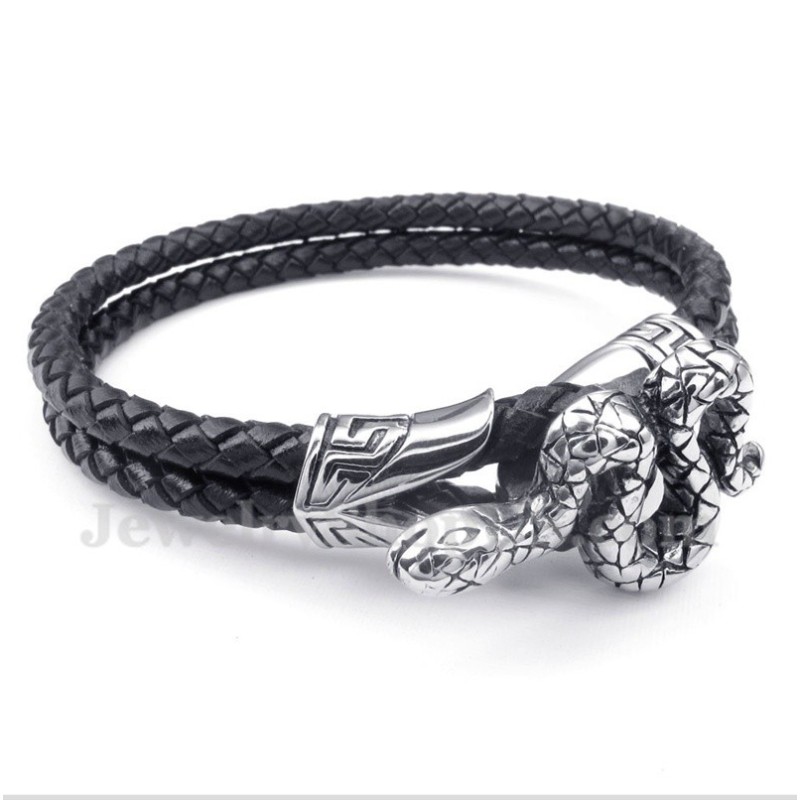 Pulseira Masculina De Couro De Titânio Pulseira Masculina De Couro De Titânio