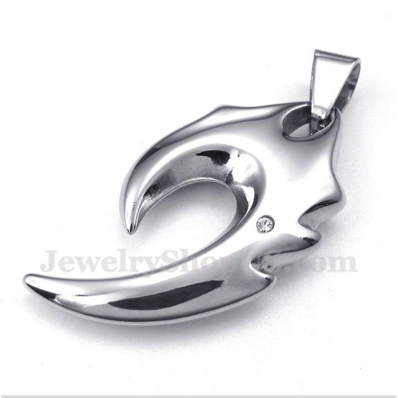 Pingente De Presa De Lobo Em Titânio Masculino Com Corrente Grátis Pingente De Presa De Lobo Em Titânio Masculino Com Corrente Grátis