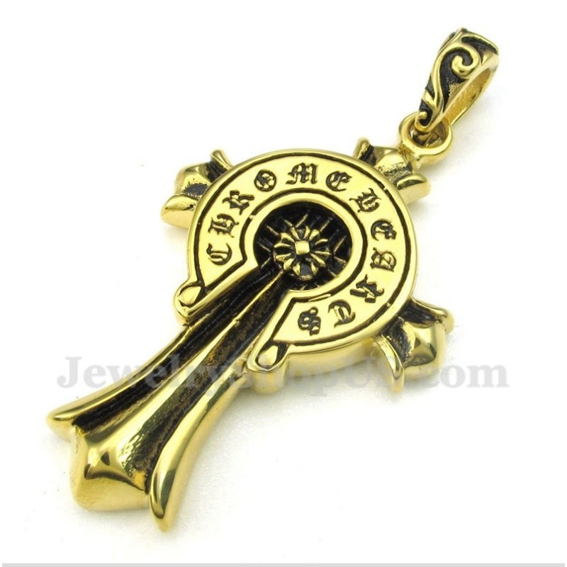 Pingente De Cruz De Titânio Masculino Com Corrente Grátis Pingente De Cruz De Titânio Masculino Com Corrente Grátis