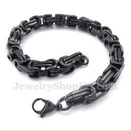 Pulseira Masculina De Titânio Preto