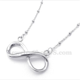 Colar Masculino Com Símbolo Do Infinito Em Titânio