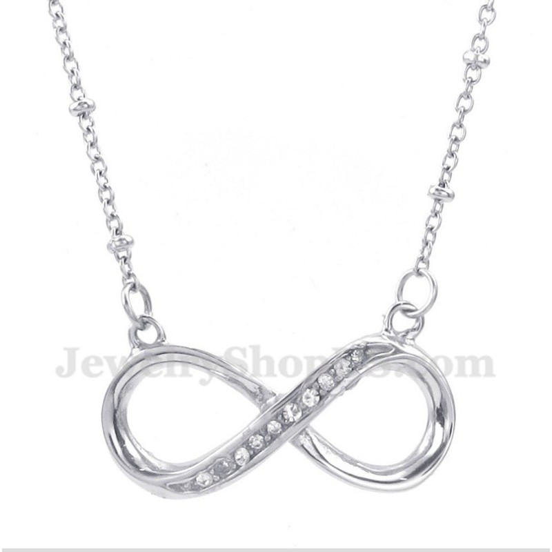 Colar Masculino Com Símbolo Do Infinito Em Titânio E Diamante Colar Masculino Com Símbolo Do Infinito Em Titânio E Diamante