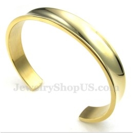 Pulseira Masculina De Titânio E Ouro