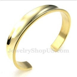 Pulseira Masculina De Titânio E Ouro
