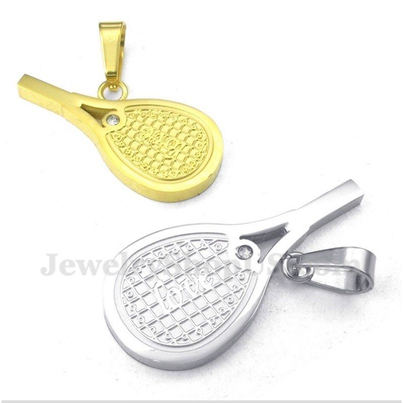 Raquetes De Tênis De Penas De Titânio, Pingente Para Casal Com Corrente Grátis (Um Par) Raquetes De Tênis De Penas De Titânio, Pingente Para Casal Com Corrente Grátis (Um Par)