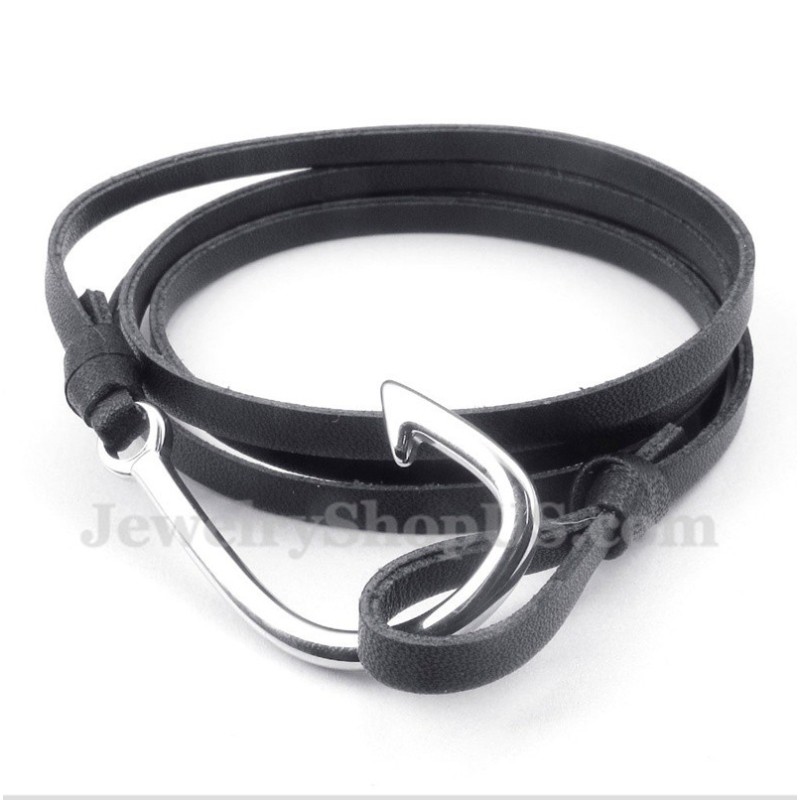 Pulseira Masculina De Couro De Titânio Pulseira Masculina De Couro De Titânio