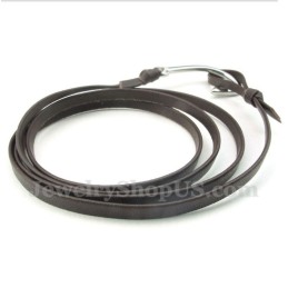 Pulseira Masculina De Couro De Titânio