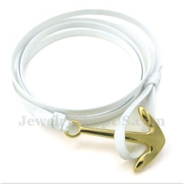 Pulseira Masculina De Couro De Titânio