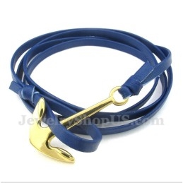 Pulseira Masculina De Couro De Titânio