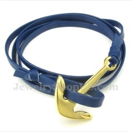 Pulseira Masculina De Couro De Titânio