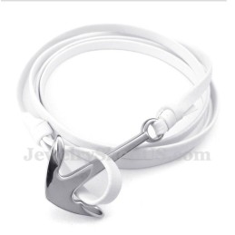 Pulseira Masculina De Couro De Titânio