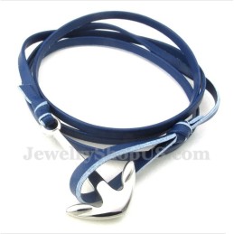 Pulseira Masculina De Couro De Titânio