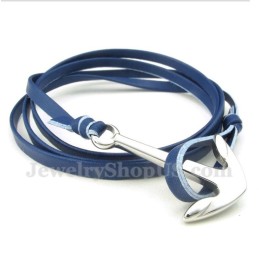 Pulseira Masculina De Couro De Titânio