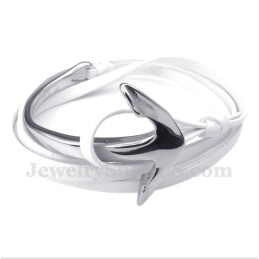 Pulseira De Âncora De Couro De Titânio Masculina