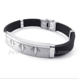 Pulseira De Borracha De Titânio Masculina