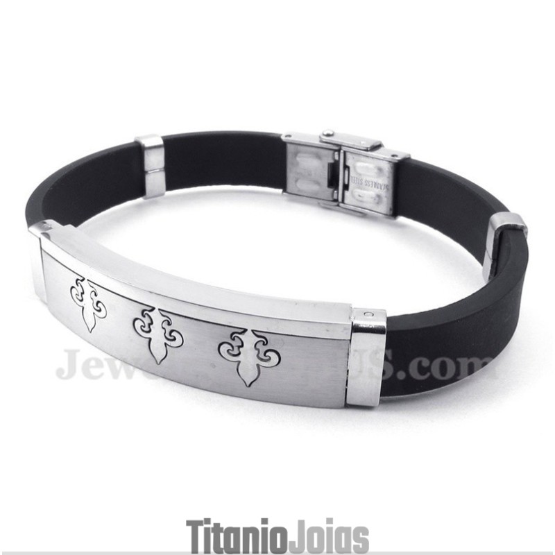 Pulseira De Borracha De Titânio Masculina Pulseira De Borracha De Titânio Masculina