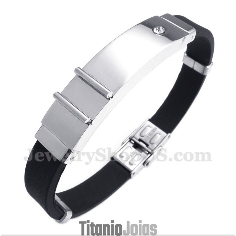 Pulseira De Borracha De Titânio Masculina Pulseira De Borracha De Titânio Masculina